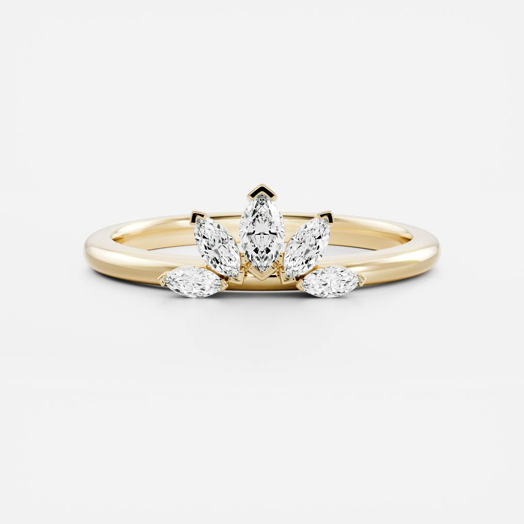 Engagement ring clearance with crown band