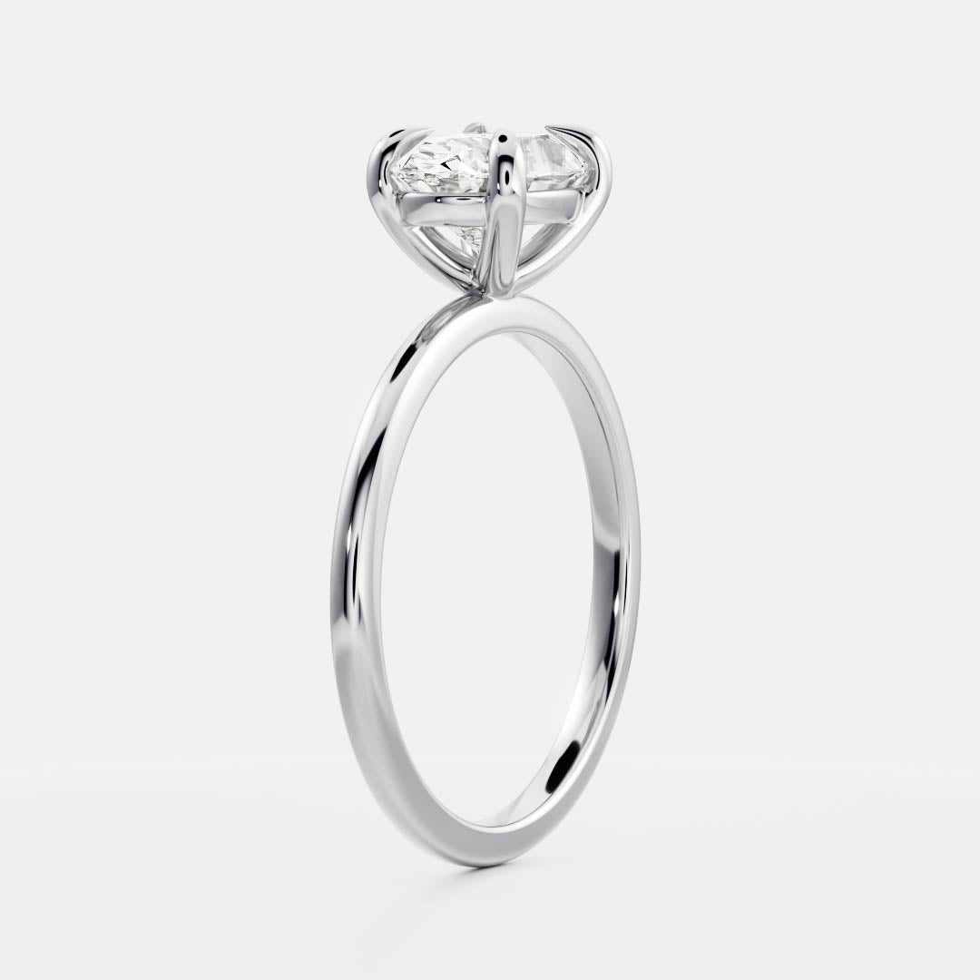 The Elora Ring - East-West Oval Solitaire