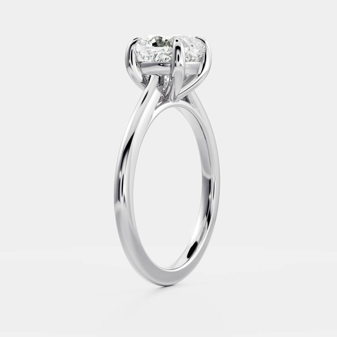 The Paloma Ring - Cushion Cathedral Solitaire
