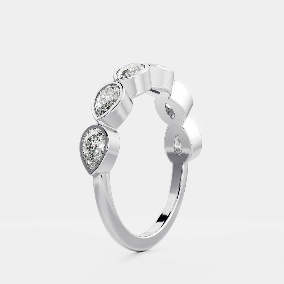The Harper Pear Bezel Ceremonial Ring