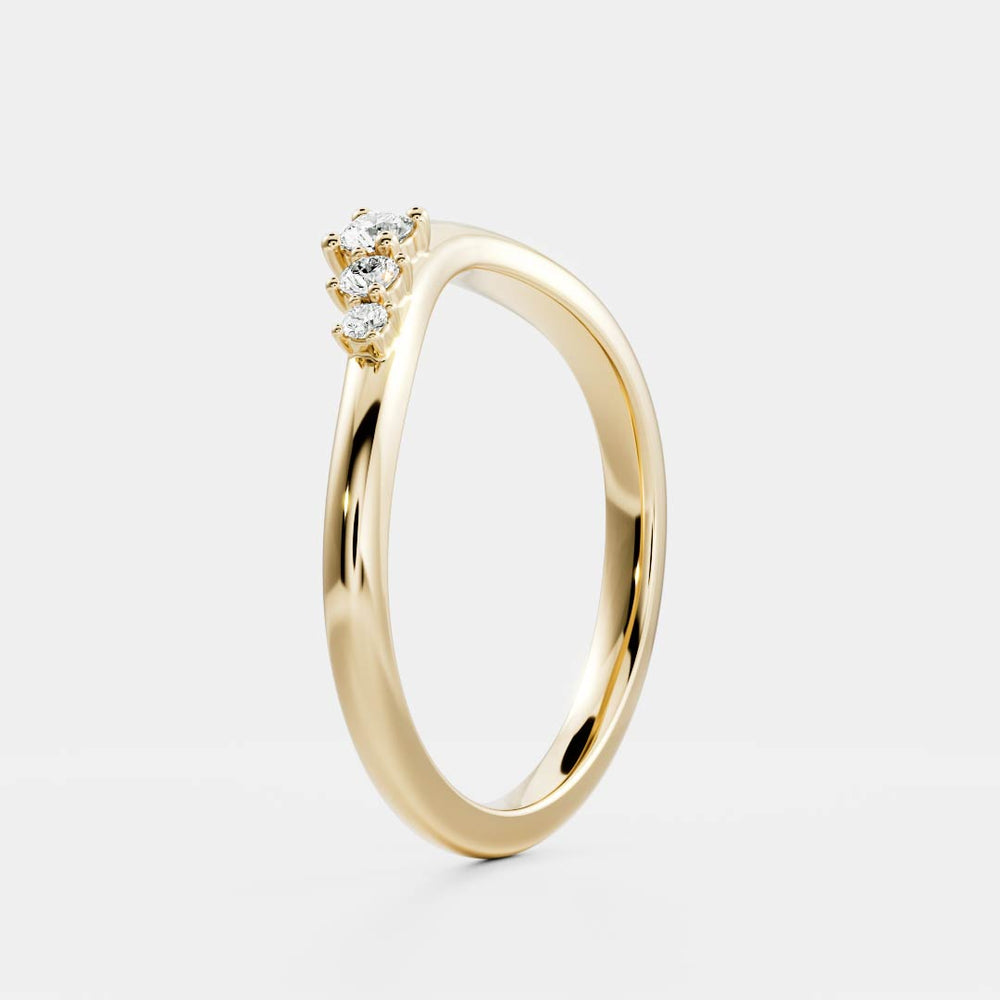 The Eve Ring - Round Brilliant Ceremonial Ring - The Moissanite Company