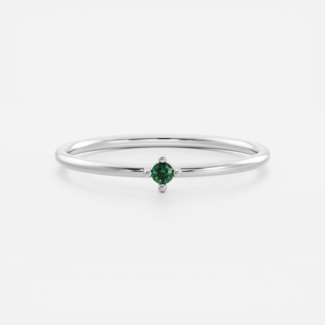 Signature Emerald Birthstone Ring - May