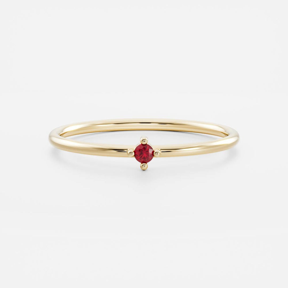 Signature Ruby Birthstone Ring - July