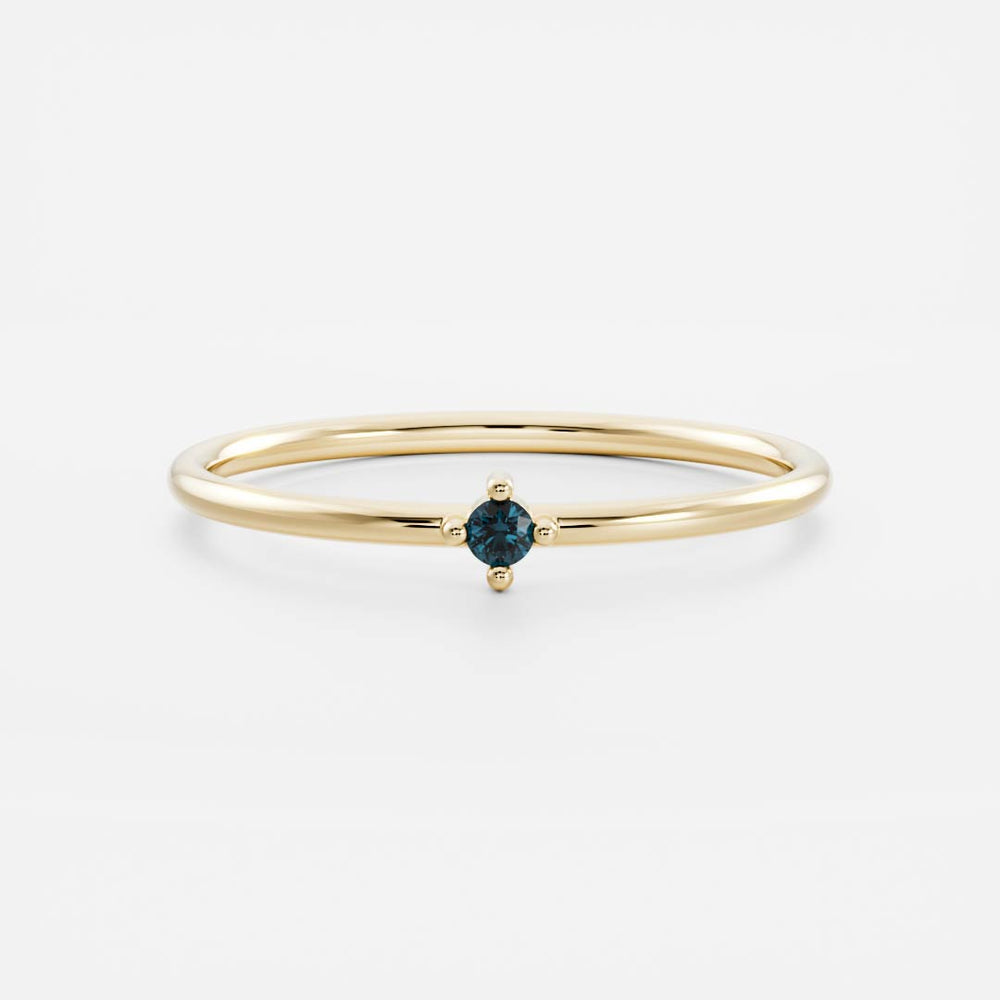 Signature Blue Topaz Birthstone Ring - December