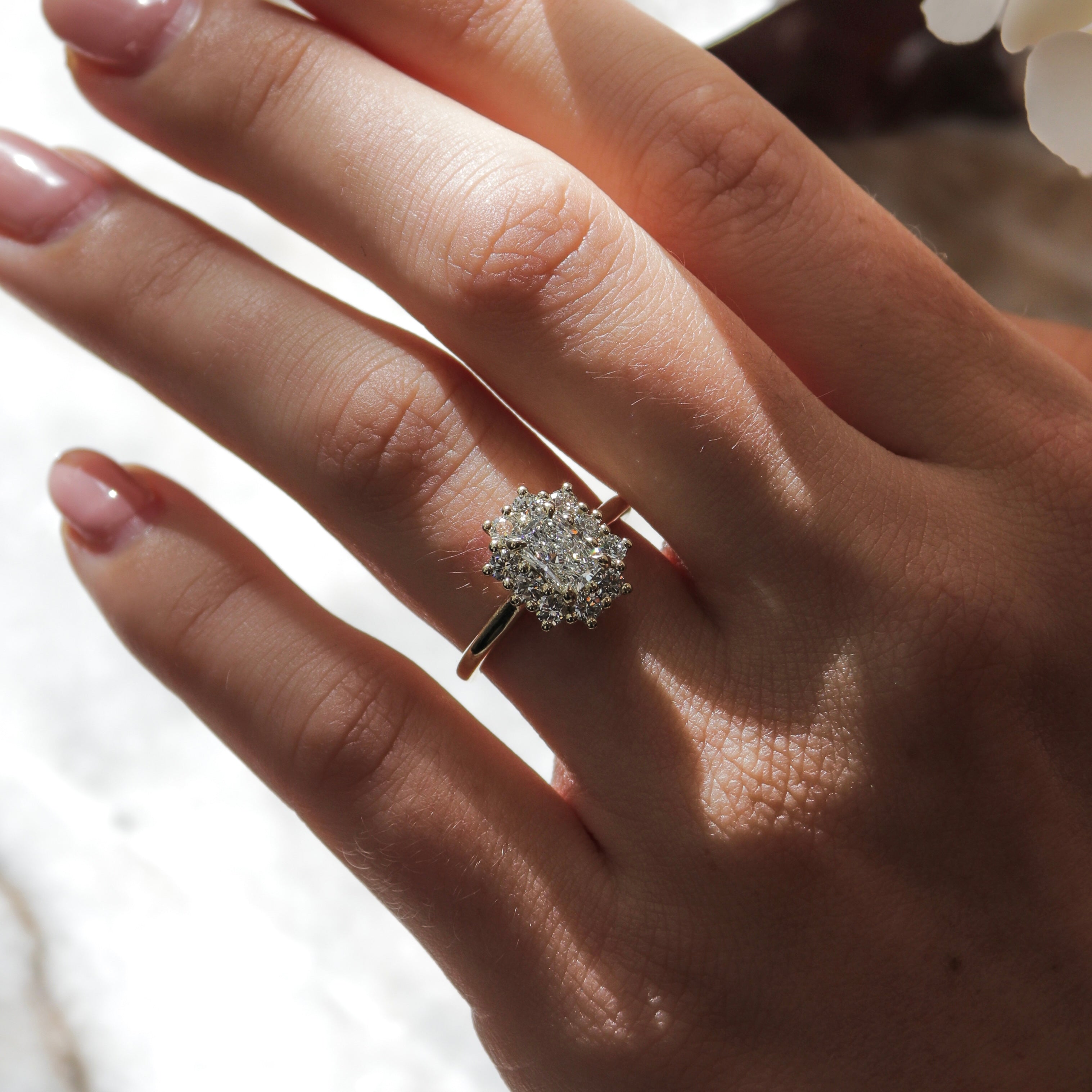 The Eloise Ring - Radiant Antique Halo