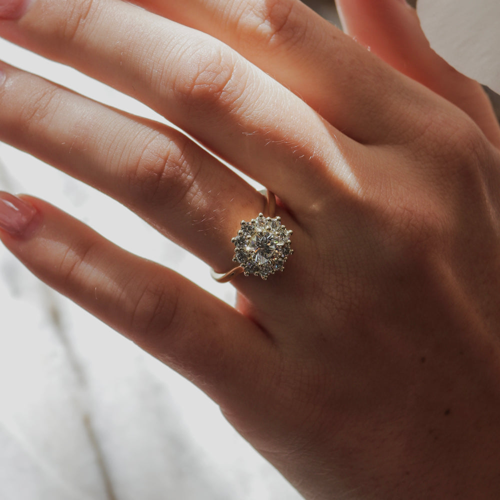 
                      
                        The Eloise Ring - Round Antique Halo
                      
                    