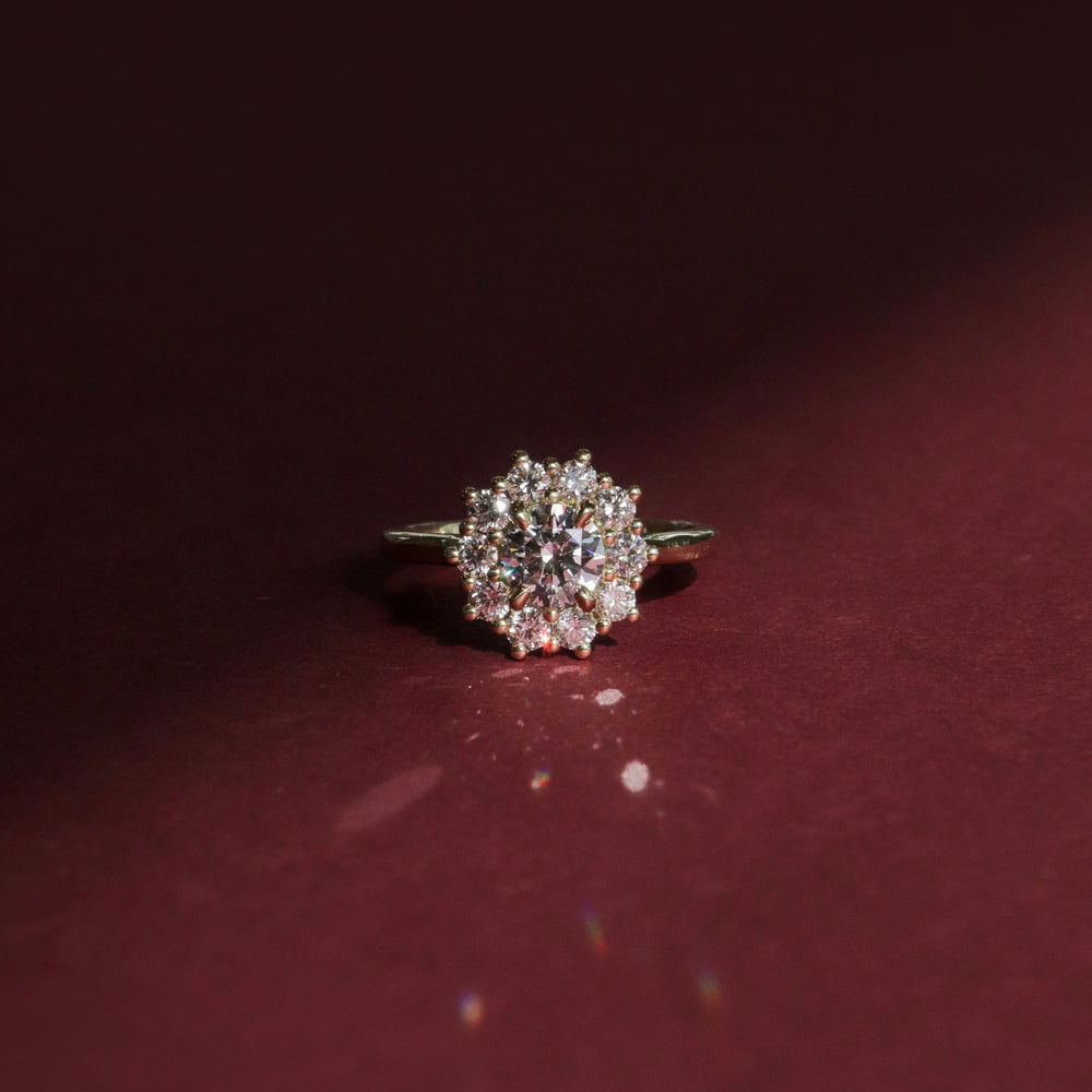 
                      
                        The Eloise Ring - Round Antique Halo
                      
                    