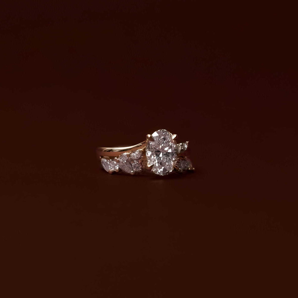 
                      
                        The Amira Ring - Oval with Marquise Accents
                      
                    