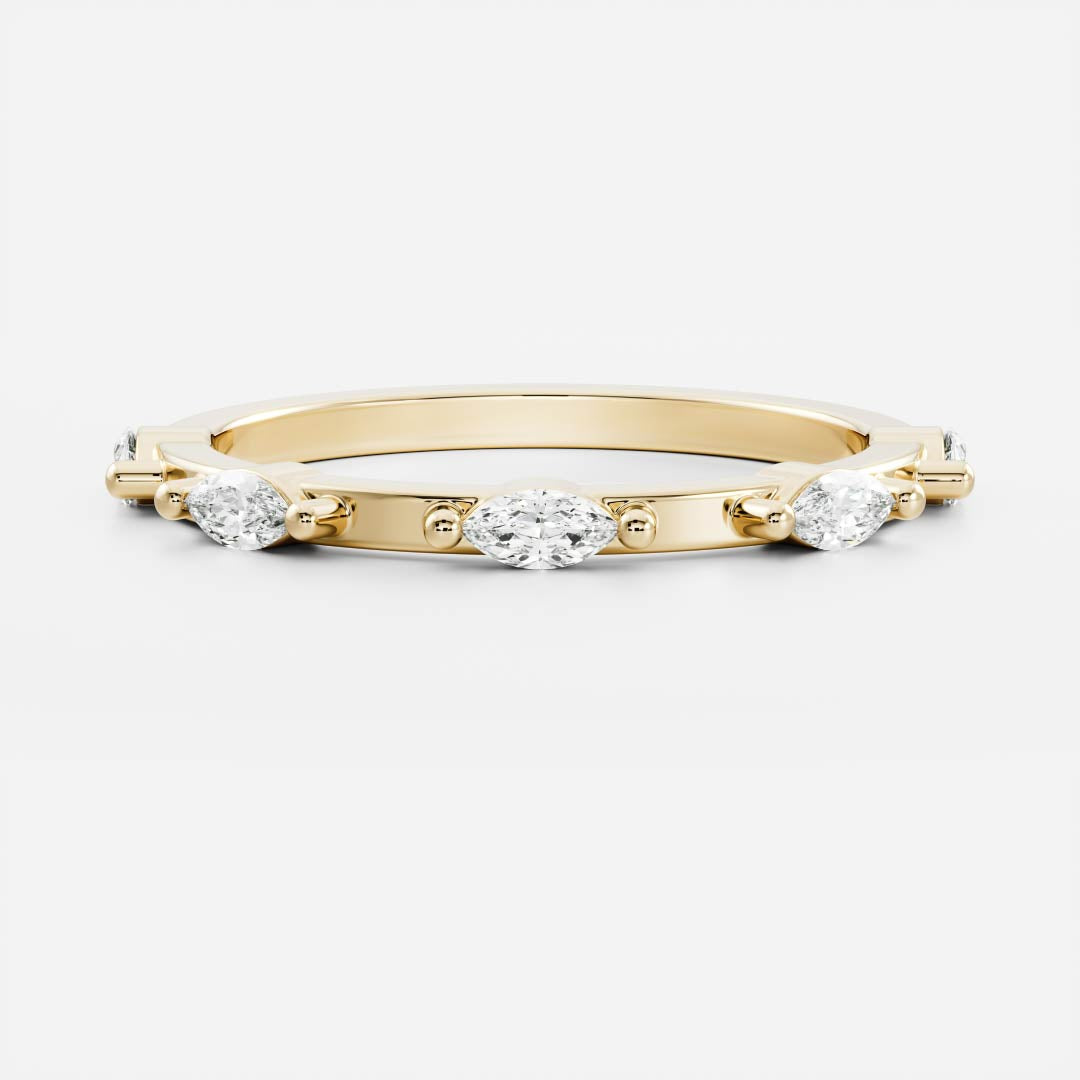 The Zuri Ring - Dainty Marquise Band