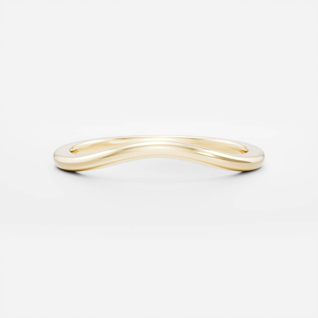 The Classic Curved Ring - Plain Wedding Band