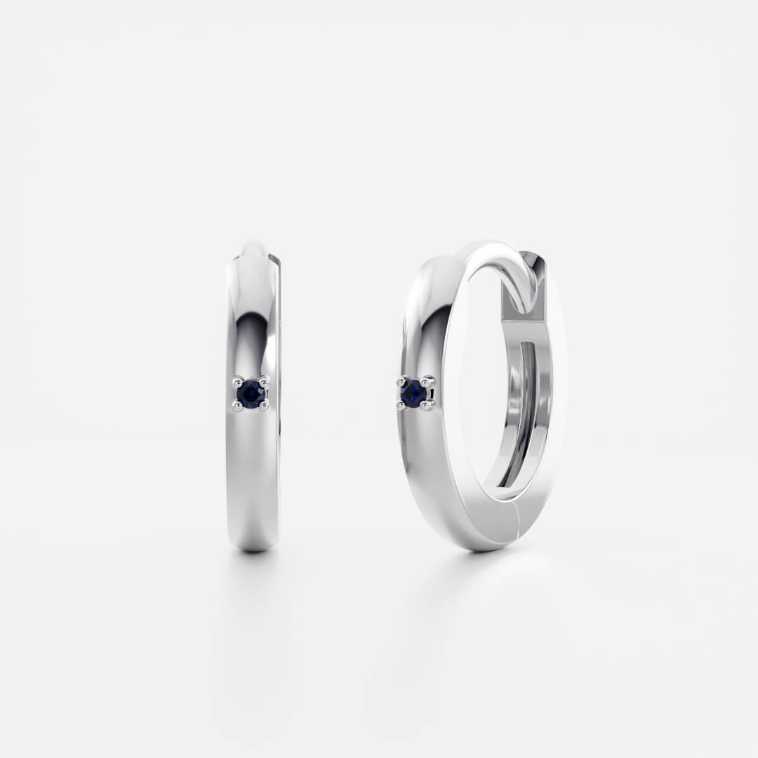 The Signature Cultured Sapphire Hoop