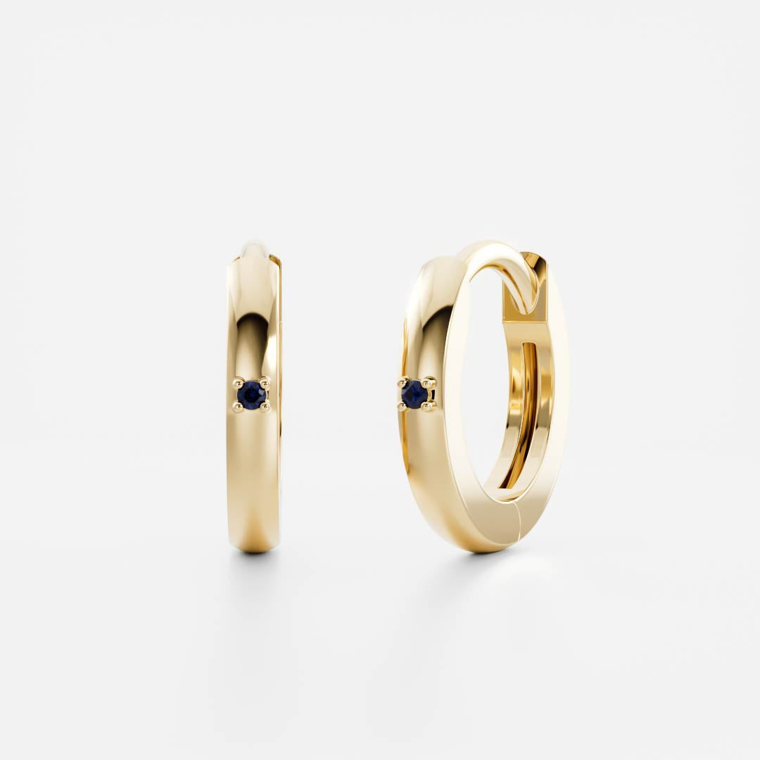The Signature Cultured Sapphire Hoop