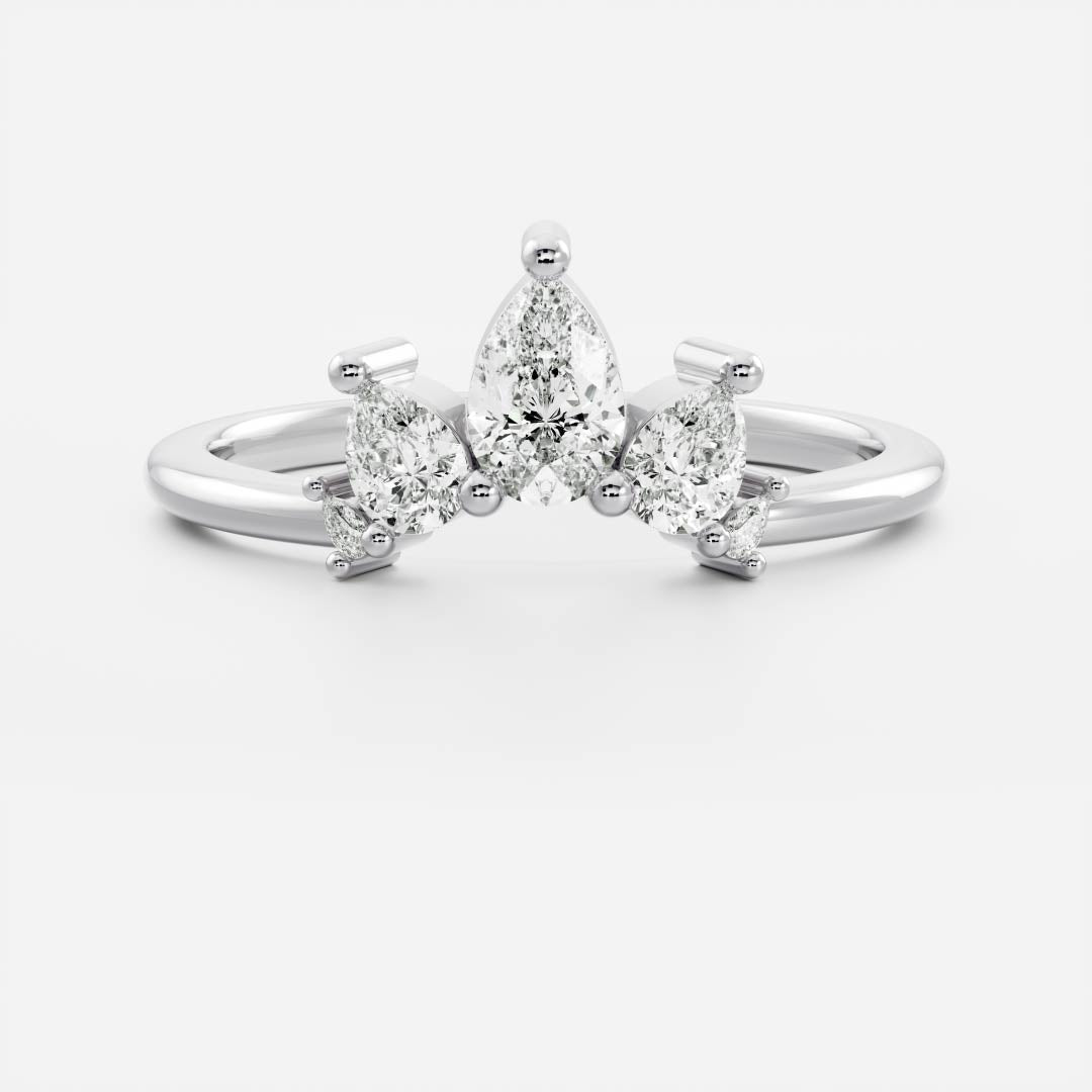 The Eleanor Ring - Crown Wedding Band