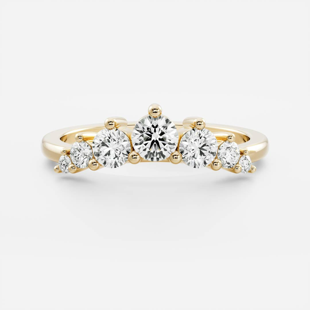 The Grace Ring - Crown Wedding Band