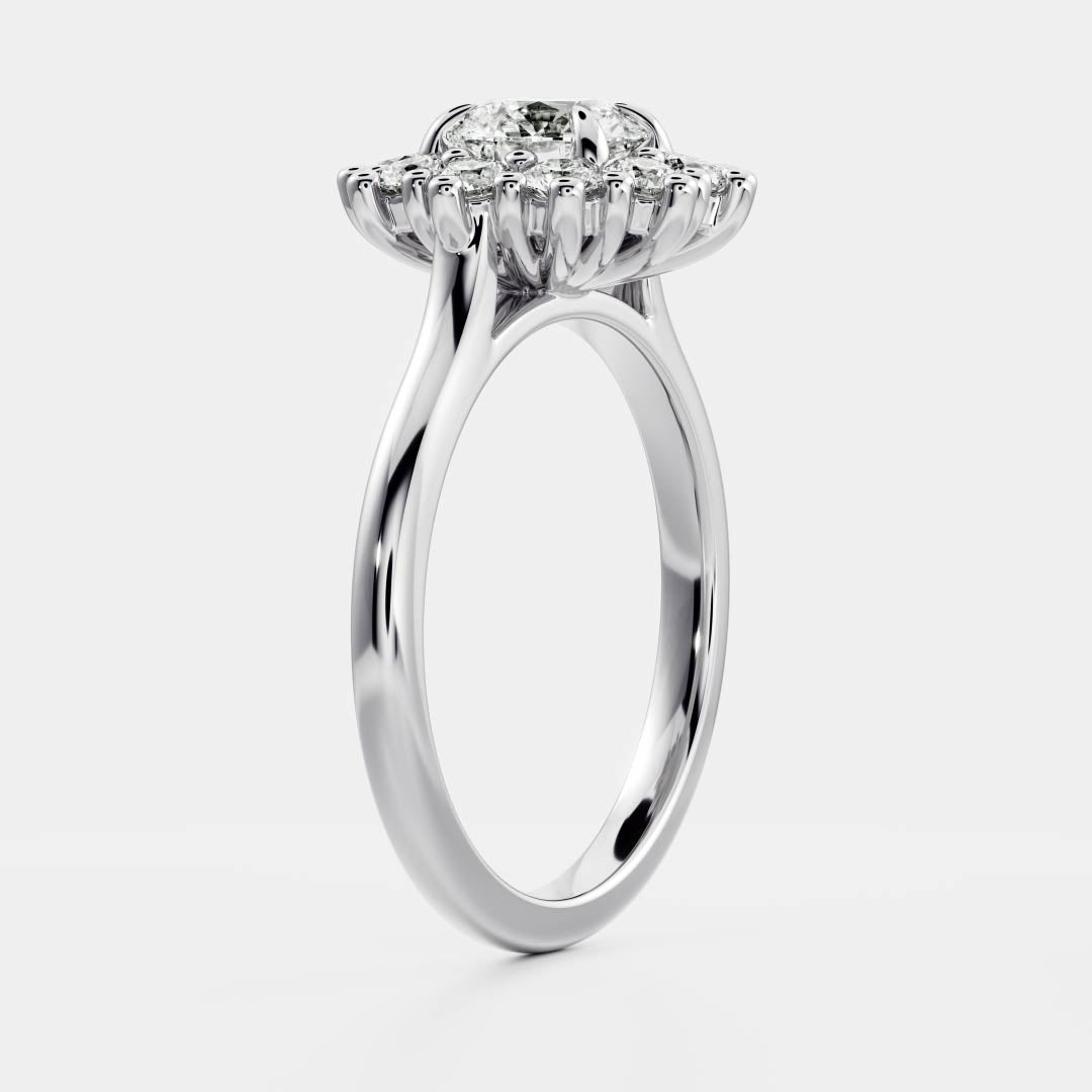 The Eloise Ring - Round Antique Halo