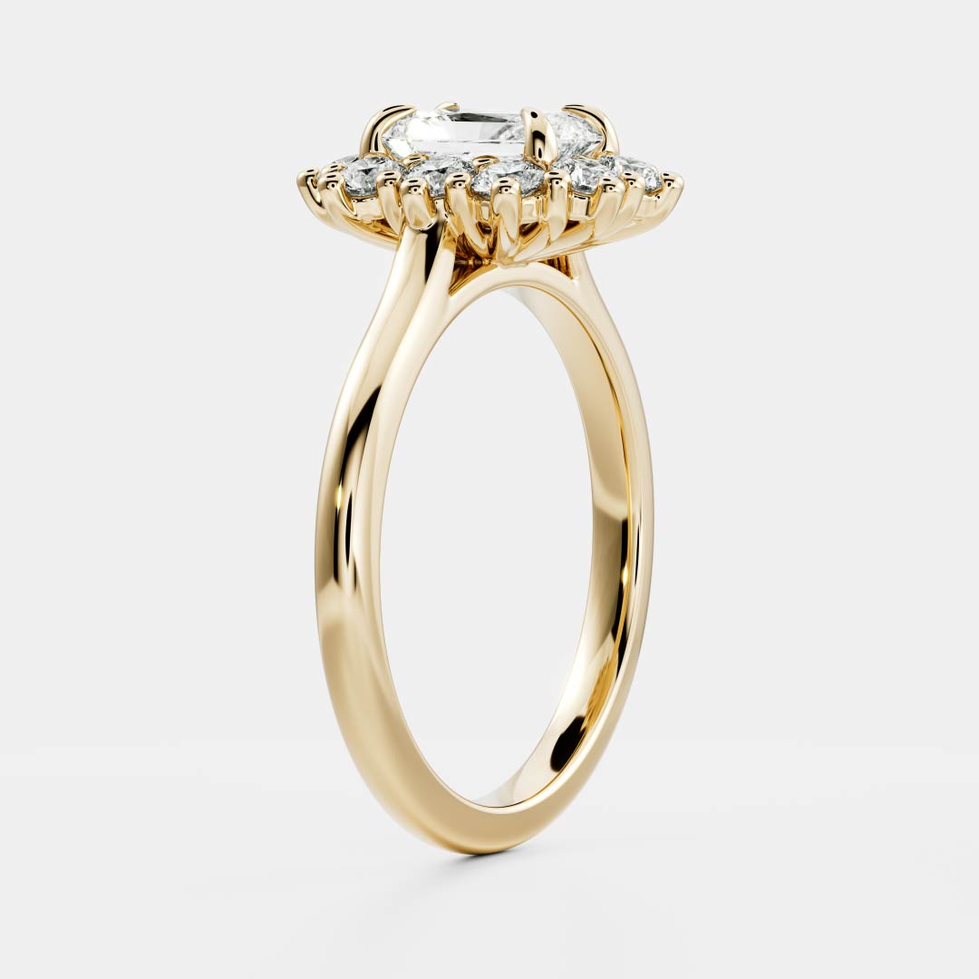 The Eloise Ring - Radiant Antique Halo