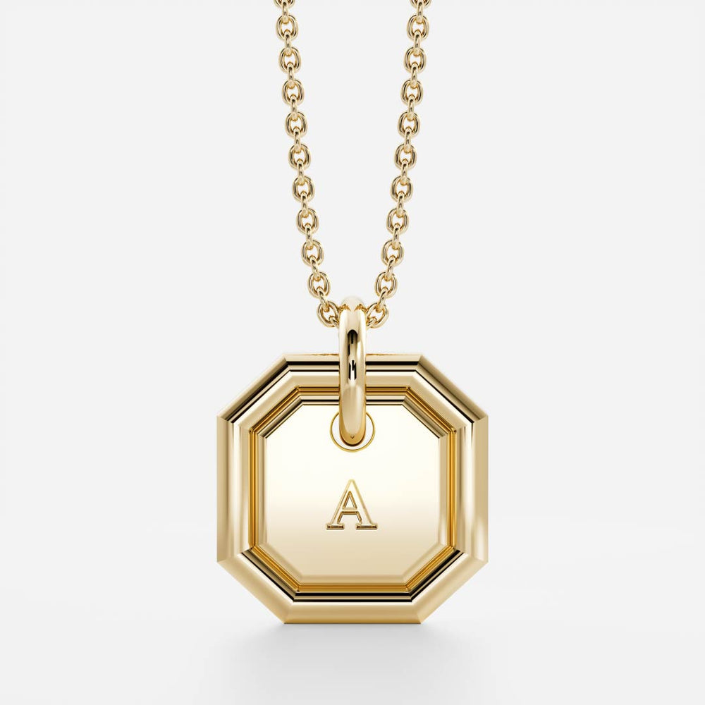 The Signature Octagon Letter Pendant