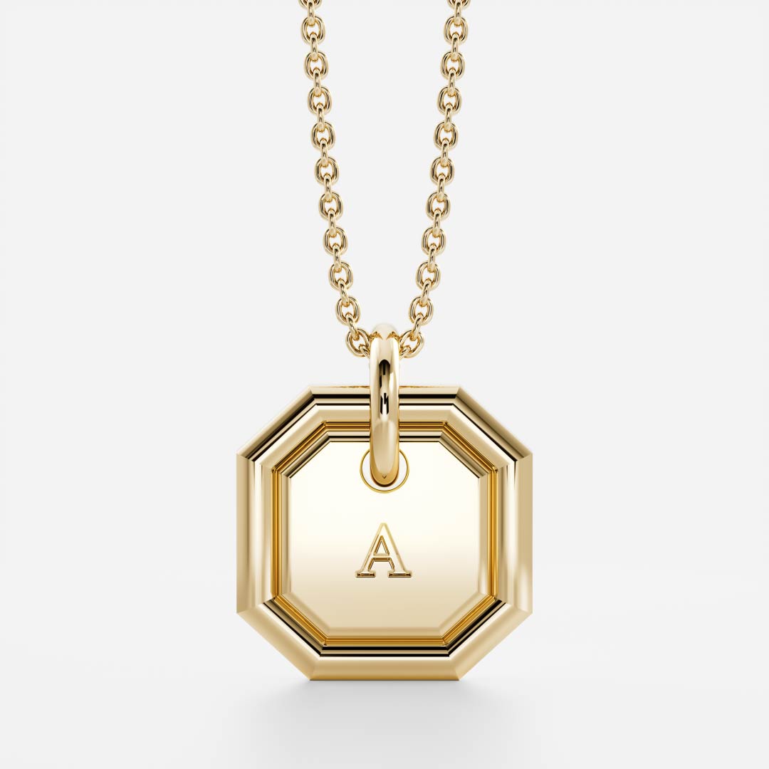 The Signature Octagon Letter Pendant