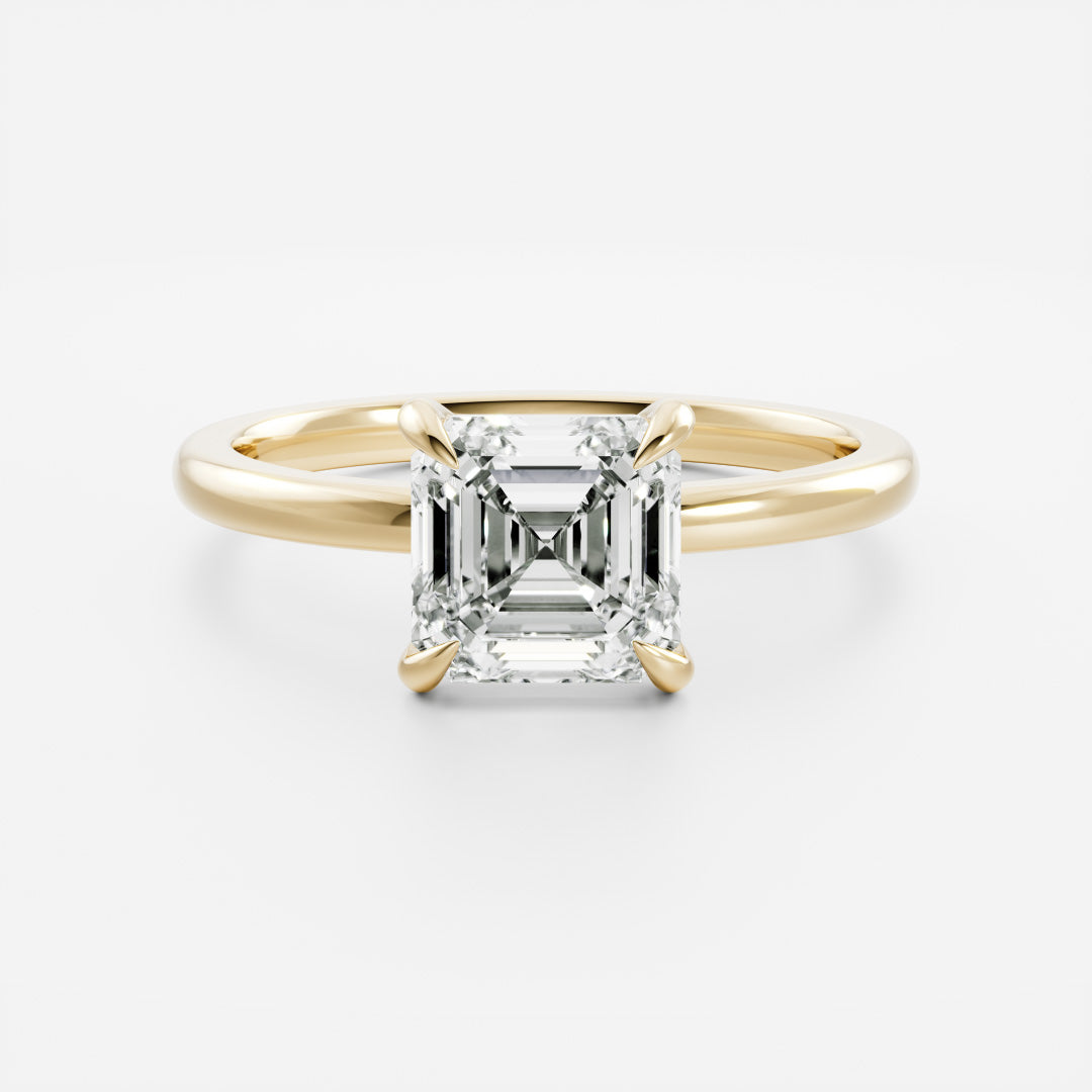 The Elmira Ring - Asscher Solitaire