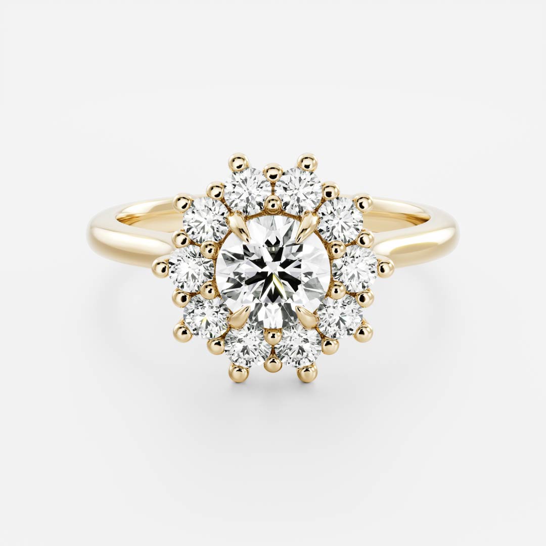 The Eloise Ring - Round Antique Halo