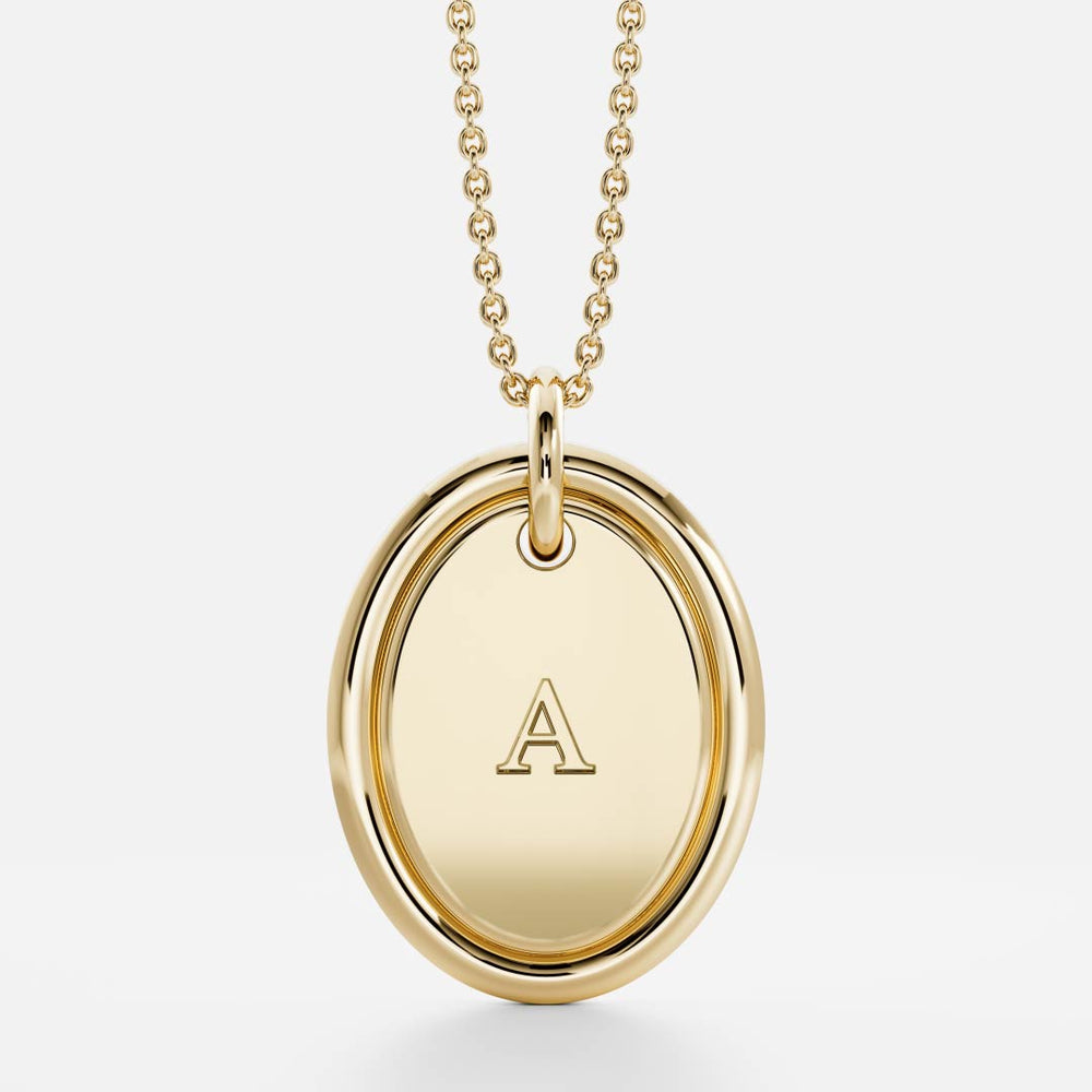 The Signature Oval Letter Pendant