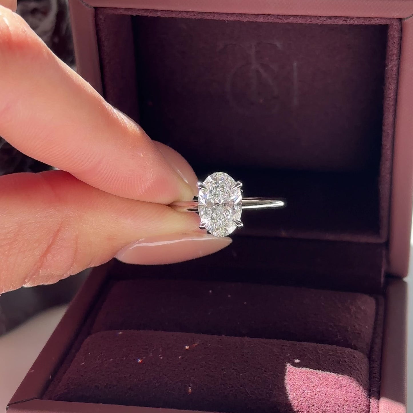 The Luise Ring - 2.01ct Lab Grown Diamond Oval Solitaire