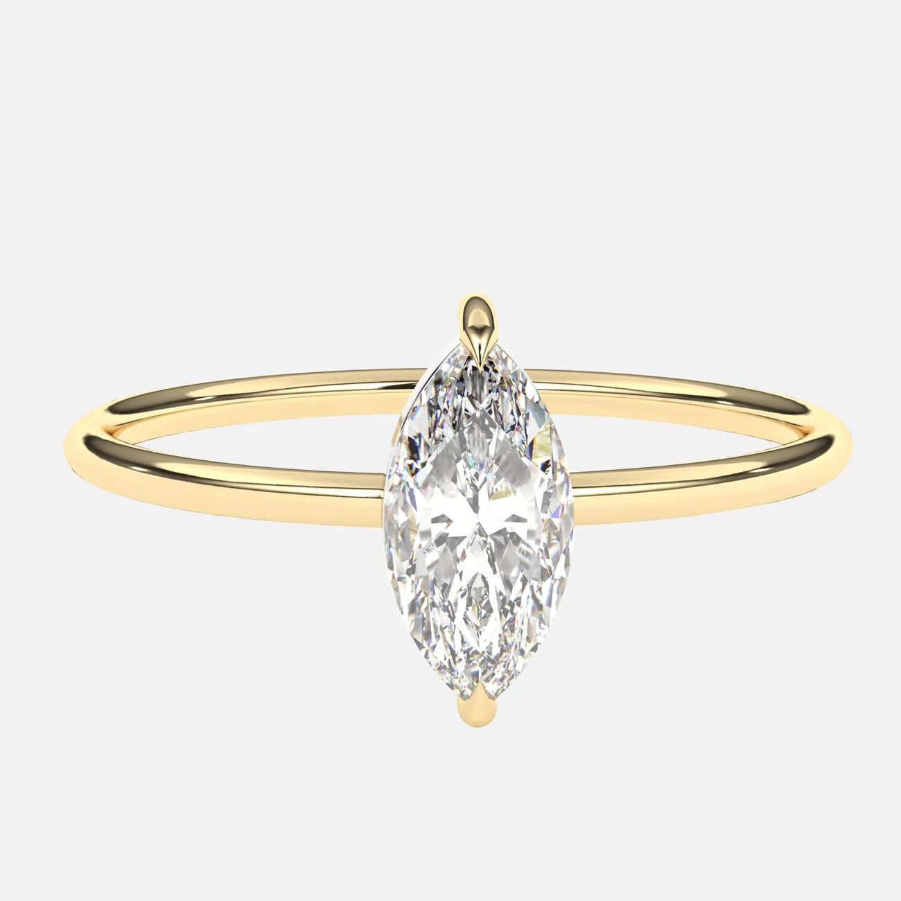 Marquise Petite Solitaire Ring 0.5ct