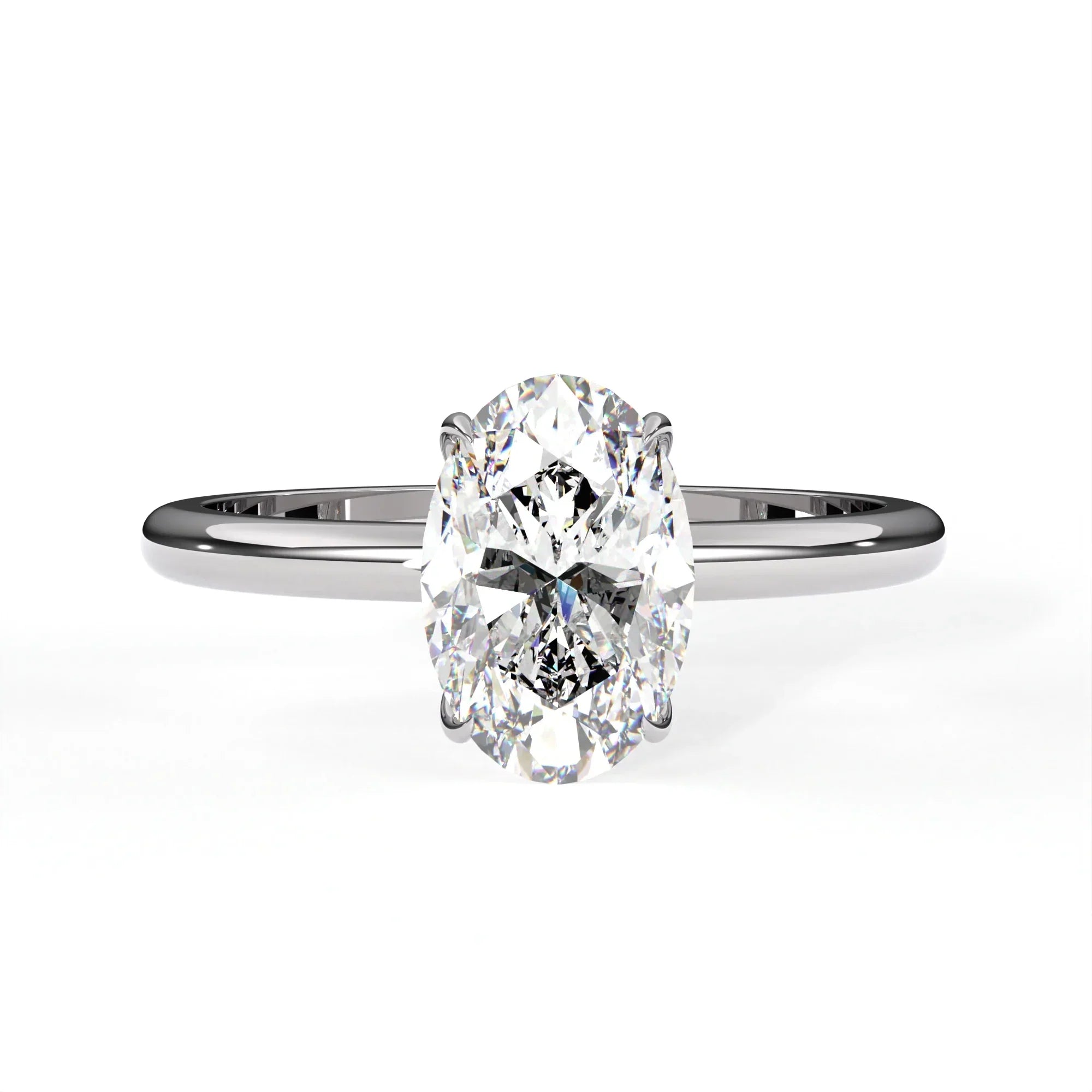 The Luise Ring™ Oval Solitaire - 9x7mm (2.1ct)