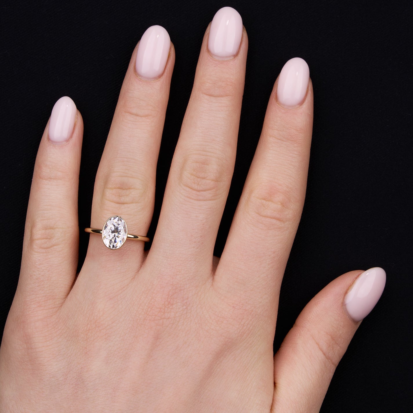 The Luise Ring™ - Oval Bezel Solitaire