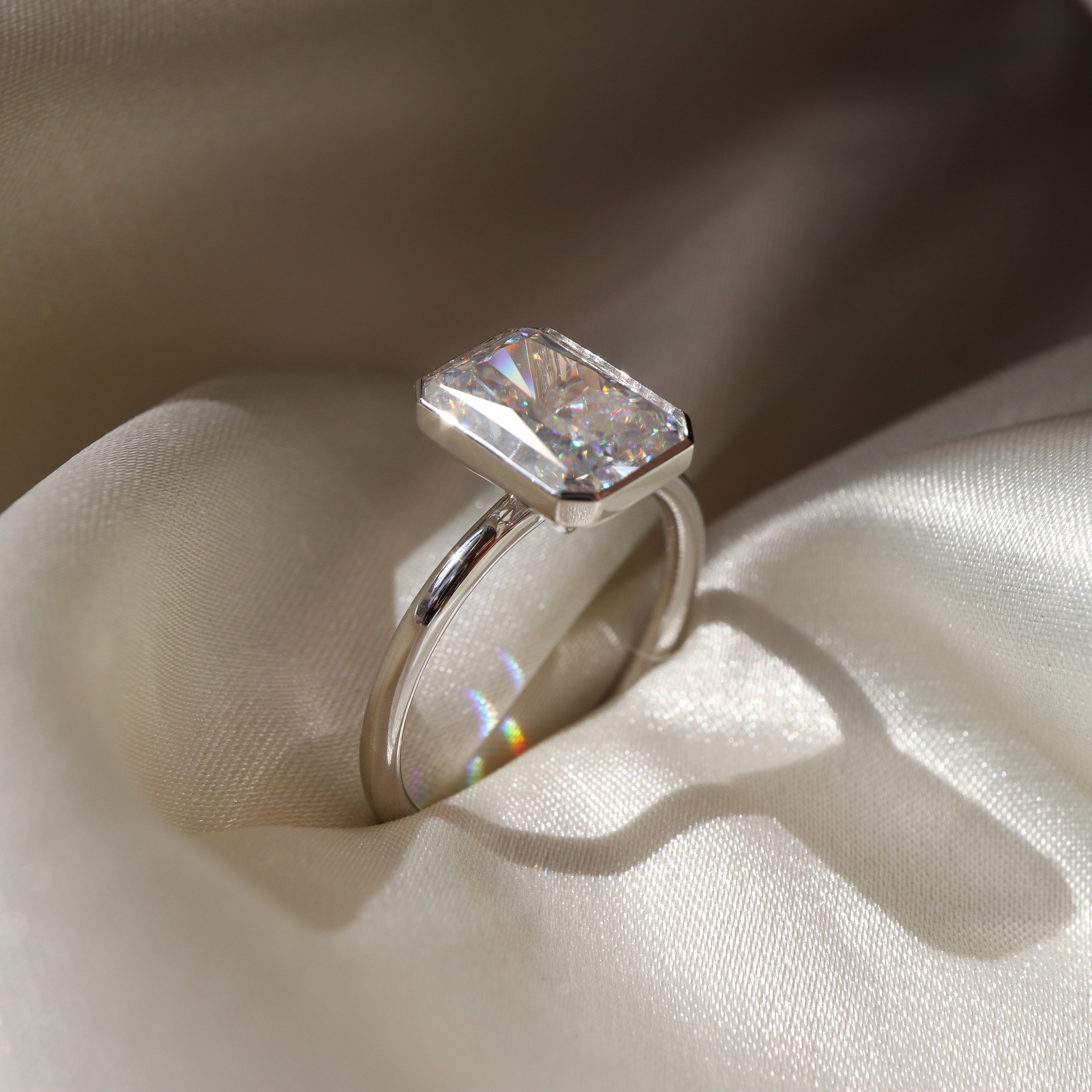 The Vienna Ring - Radiant Bezel Solitaire